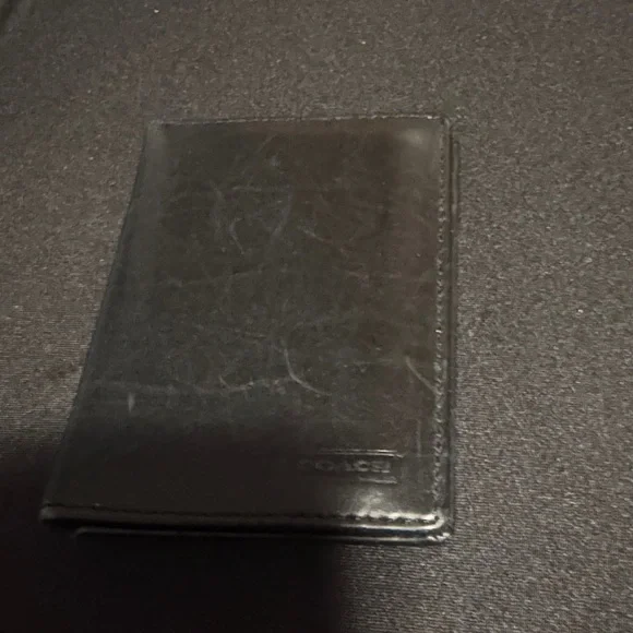 Coach Black Leather Card Holder - Picture 1 of 6